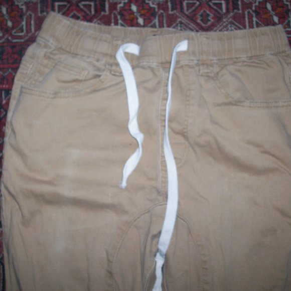 Men's Casual Twill Stretch Jogger Pants Elastic Draw String 28/28 by Victorious - Picture 12 of 12